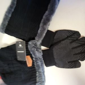 New womens hat gloves and scarf set